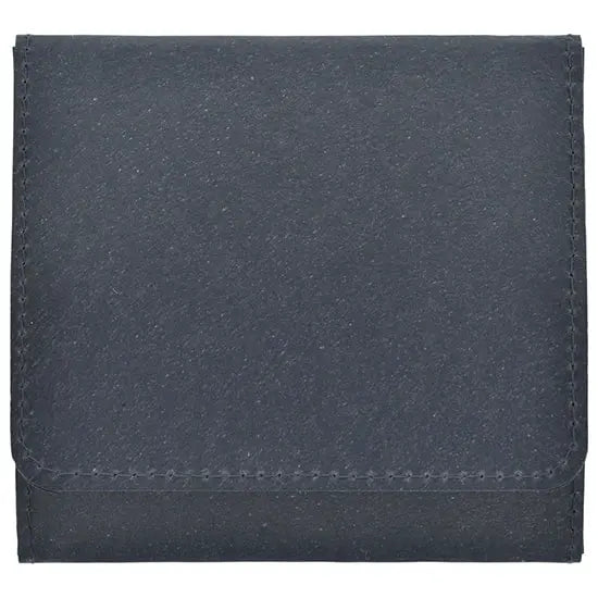 SIWA - Foldable Coin Case with Snap Button Close - Black - Buchan's Kerrisdale Stationery