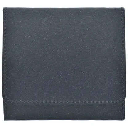 SIWA - Foldable Coin Case with Snap Button Close - Black - Buchan's Kerrisdale Stationery