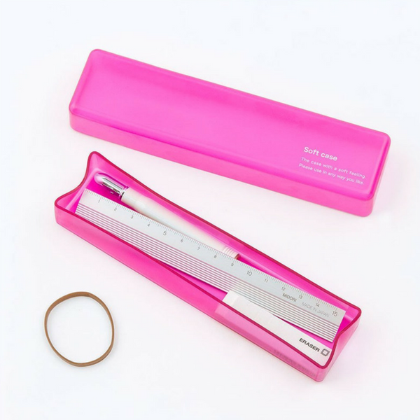 Midori Soft Pen Case - Pink - Buchan's Kerrisdale Stationery
