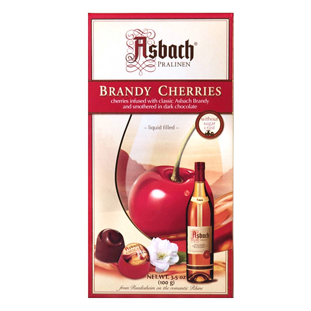 ASBACH - Pralinen Brandy Cherries in Dark Chocolate - Buchan's Kerrisdale Stationery
