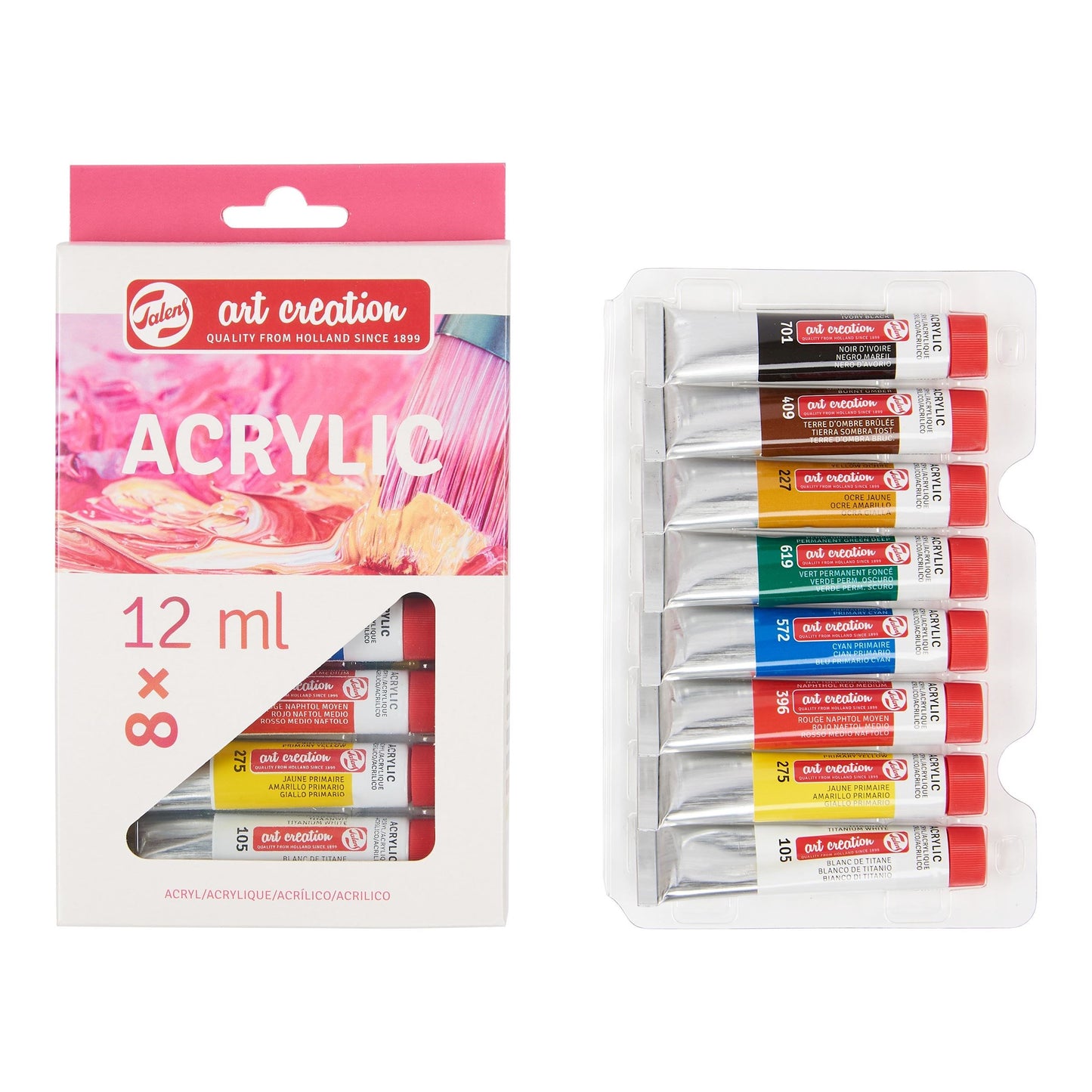 ROYAL TALENS – Acrylic Colour Set 8 x 12 ml - Buchan's Kerrisdale Stationery