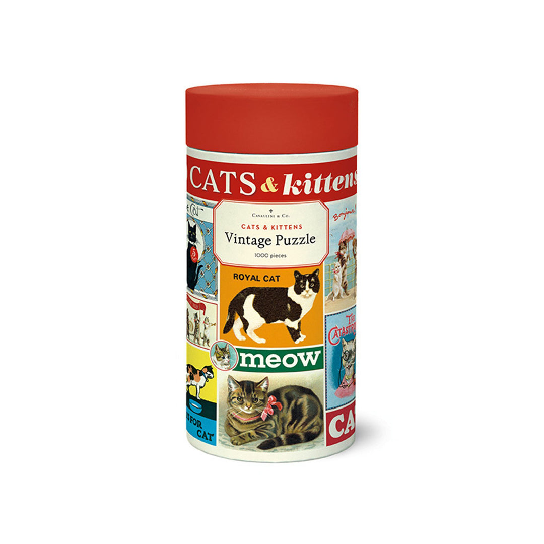 CAVALLINI & CO – 1000 Piece Vintage Puzzle "Cats and kittens" - Buchan's Kerrisdale Stationery