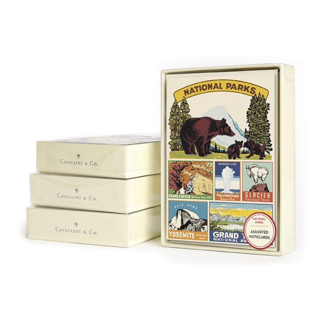 CAVALLINI & CO – Boxed Note Cards “National Parks" - Buchan's Kerrisdale Stationery