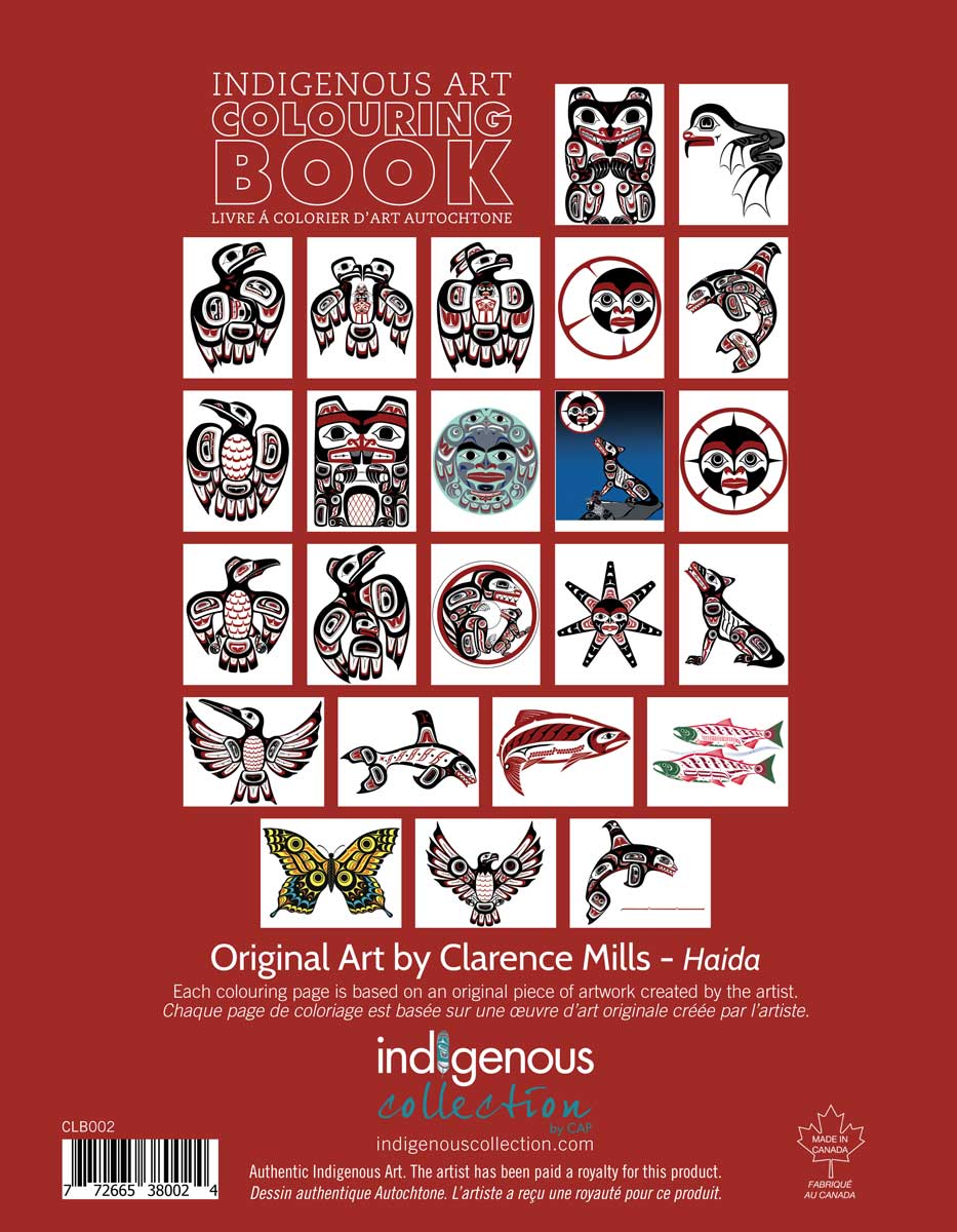 INDIGENOUS COLLECTION - Clarence Mills Coloring Book - Buchan's Kerrisdale Stationery