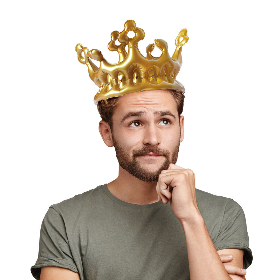 LEGAMI - Adult’s Inflatable King Party Crown - Buchan's Kerrisdale Stationery