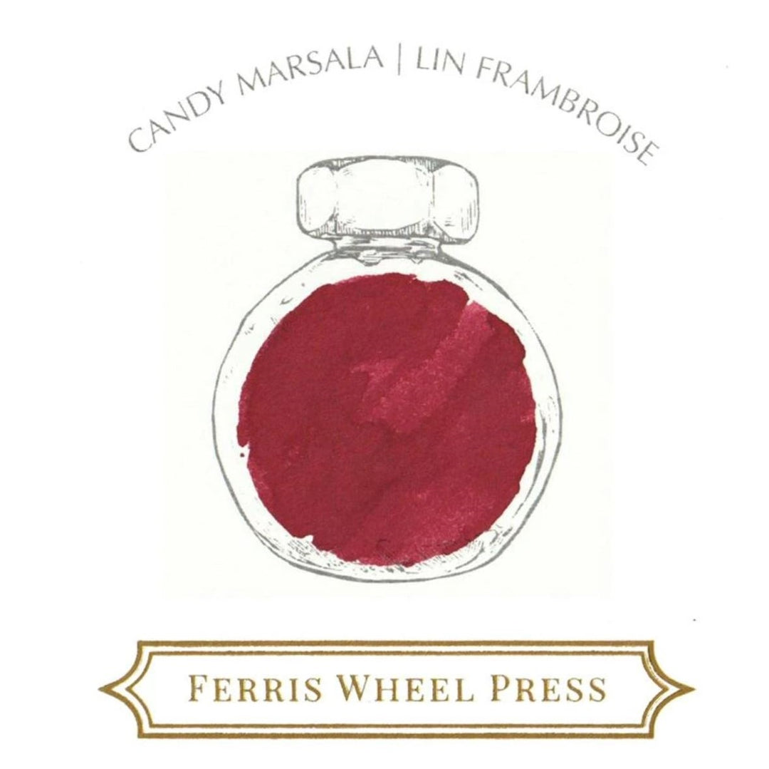 FERRIS WHEEL PRESS - Fountain Pen Ink 38 ml - "Candy Marsala" - "The Original Trio" Collection - Buchan's Kerrisdale Stationery