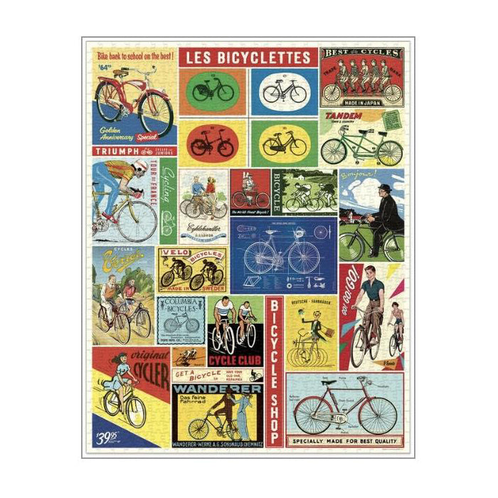CAVALLINI & CO – 1000 Piece Vintage Puzzle "BICYCLES" - Buchan's Kerrisdale Stationery