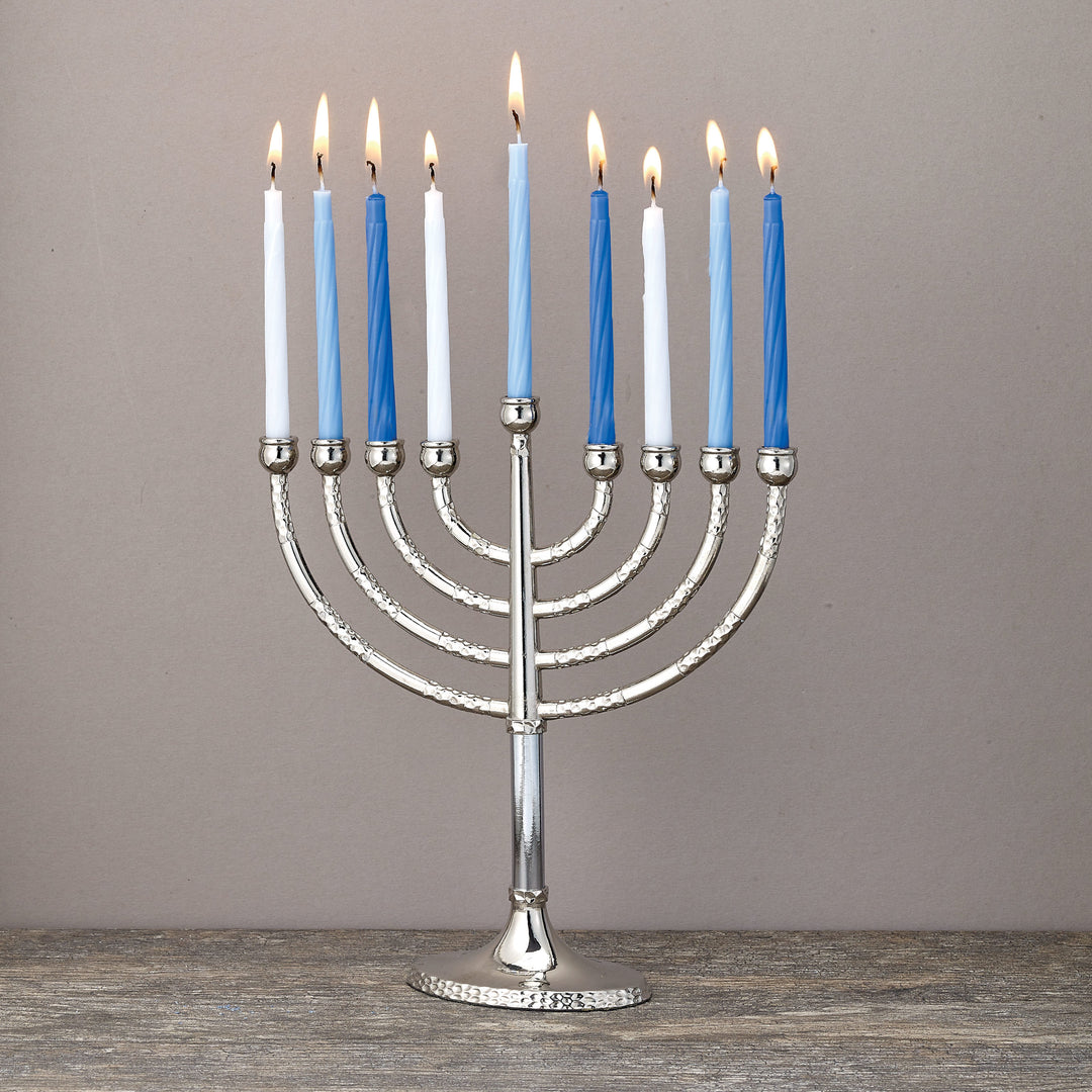 Rite Lite - Classic Elegance Menorah with Hammered Accents - Buchan's Kerrisdale Stationery