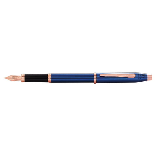 CROSS - Cross Century II "Translucent Cobalt Blue Lacquer" Fountain Pen - Buchan's Kerrisdale Stationery