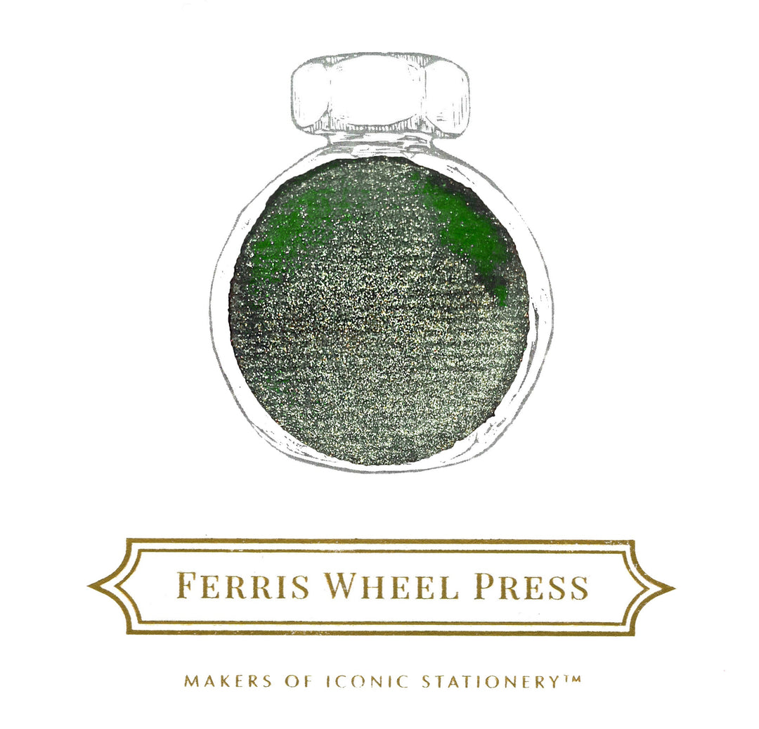 FERRIS WHEEL PRESS - Fountain Pen Ink 38 ml - "Curious Collaborations" - Special Edition Lunar New Year Twin Jade Inks "Moonlit" - Buchan's Kerrisdale Stationery
