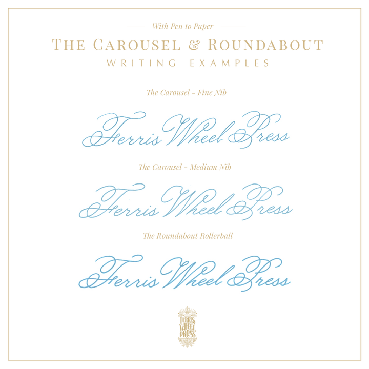 FERRIS WHEEL PRESS - The Carousel Fountain Pen - Forget Me Not - Buchan's Kerrisdale Stationery