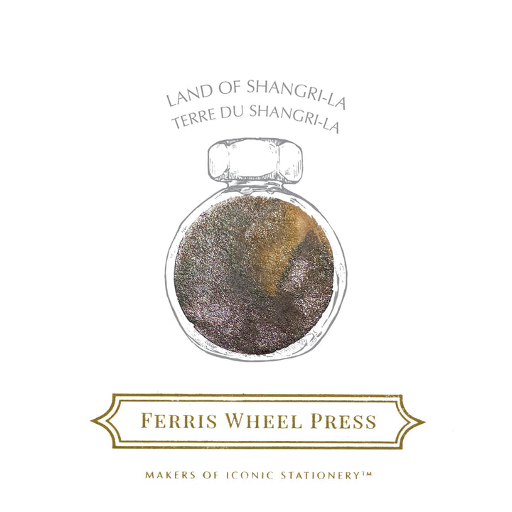 FERRIS WHEEL PRESS – Fountain Pen Ink Glass Bottle 38ml – Land of Shangri-la - Buchan's Kerrisdale Stationery