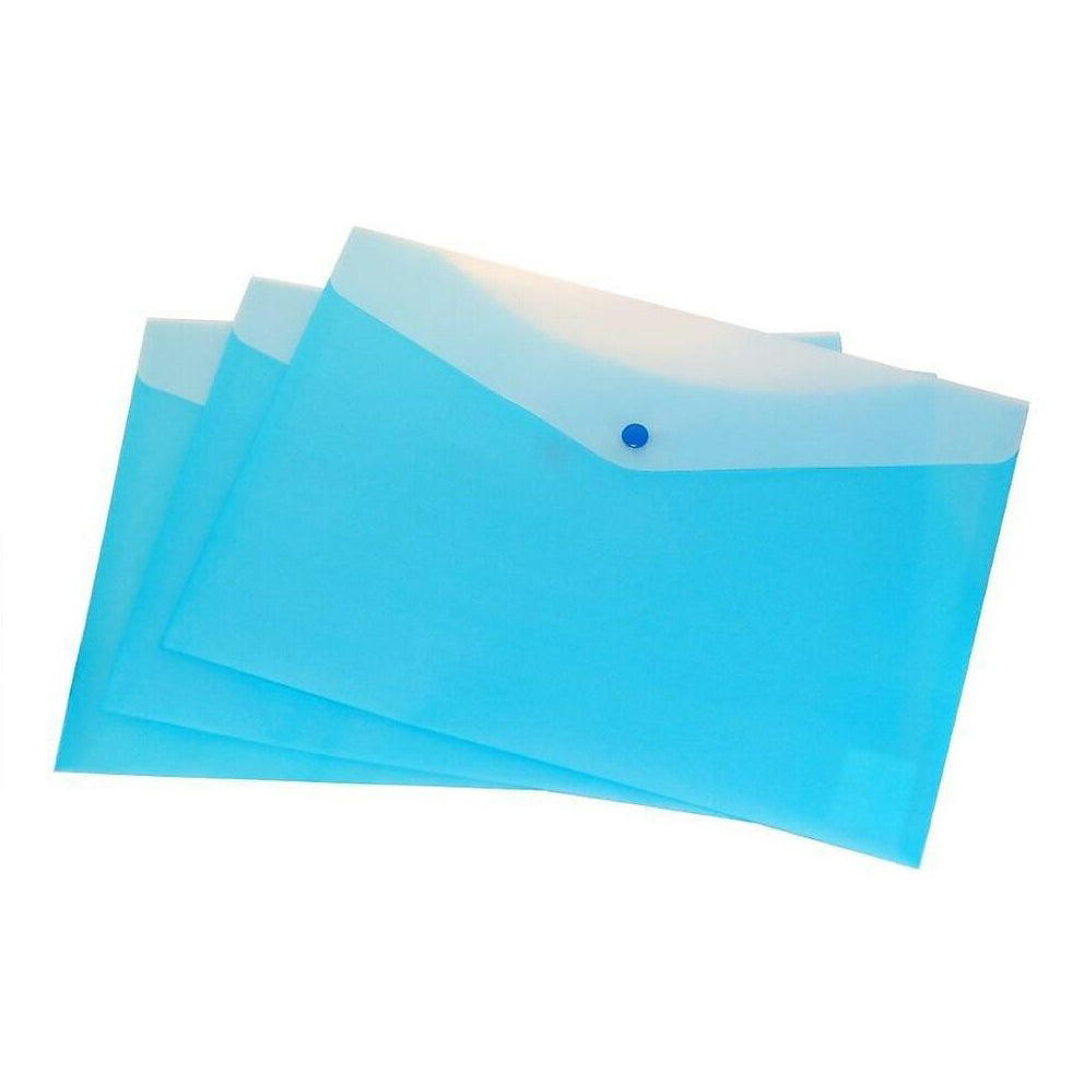 FILEXEC - 2 Tone Poly Envelope with 2 Pockets - Blueberry - Buchan's Kerrisdale Stationery