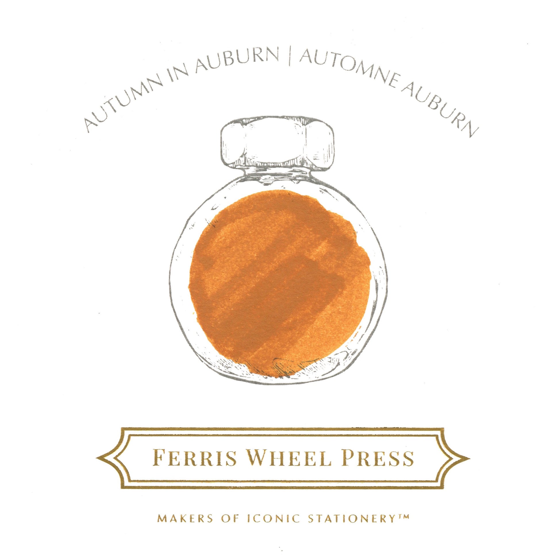 FERRIS WHEEL PRESS - Fountain Pen Ink 38 ml - "Autumn 2020 Collection" - "Autumn in Auburn" - Buchan's Kerrisdale Stationery