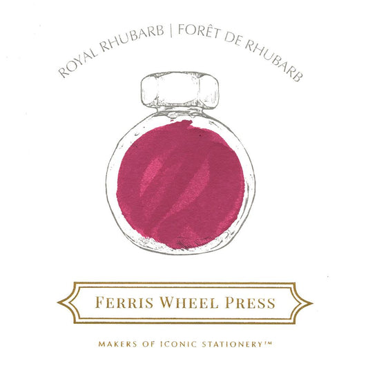 FERRIS WHEEL PRESS - Fountain Pen Ink 38 ml - "Autumn 2020 Collection" - "Royal Rhubarb" - Buchan's Kerrisdale Stationery