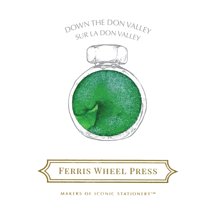 FERRIS WHEEL PRESS – “The Sugar Beach Collection” Fountain Pen Shimmer Ink – Down the Don Valley 38ml - Buchan's Kerrisdale Stationery