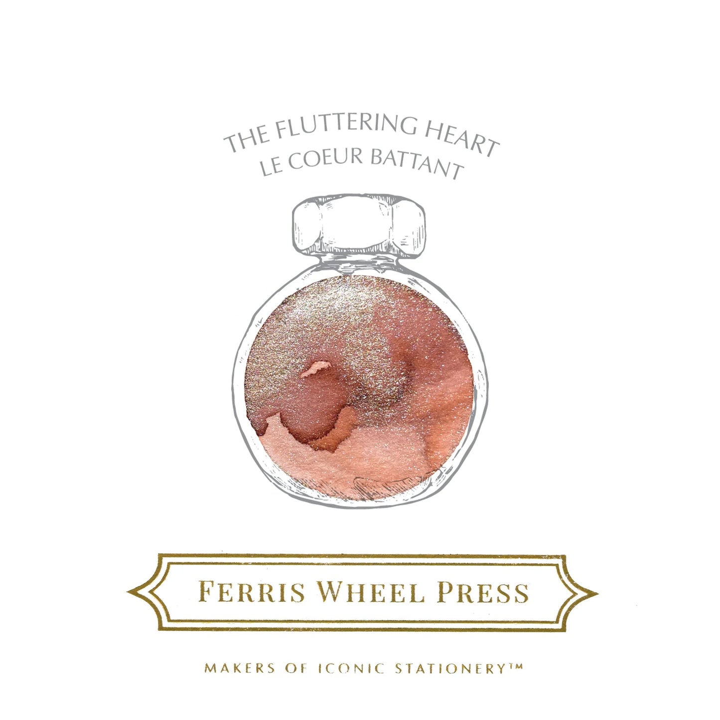 FERRIS WHEEL PRESS – Fountain Pen Ink Glass Bottle 38ml – 2023 Limited Edition - The Fluttering Heart