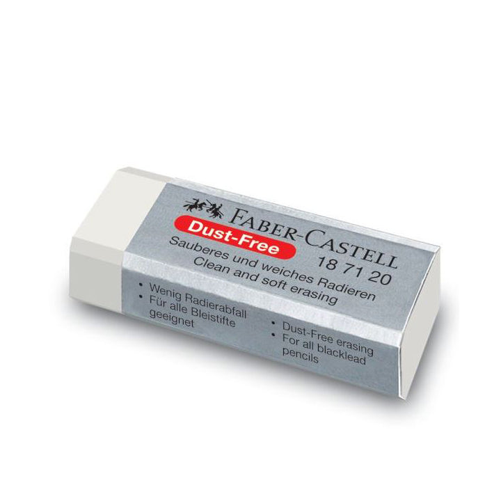 Faber-Castell - Dust Free Eraser - White - Buchan's Kerrisdale Stationery