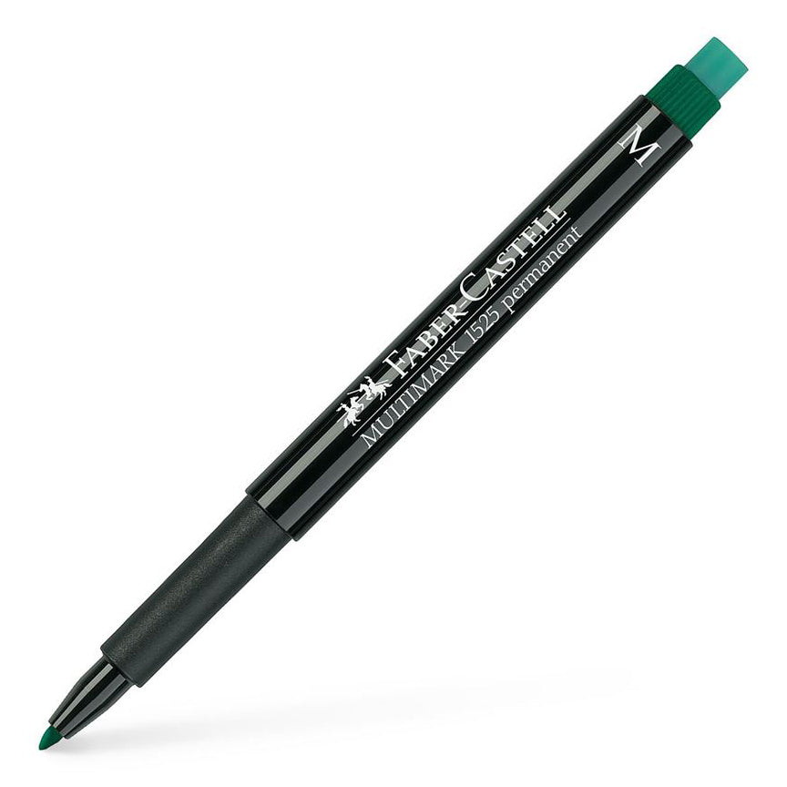 Faber-Castell - Multimark 1525 Permanent - Green M - Buchan's Kerrisdale Stationery