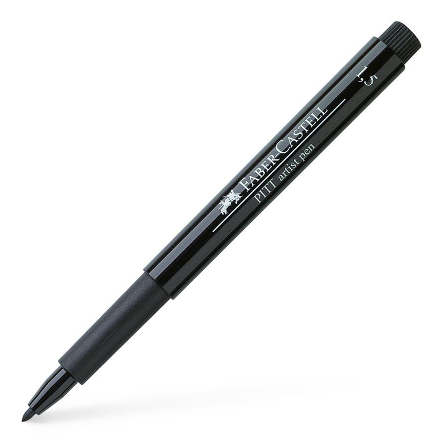 Faber-Castell - Pitt Artist Pen Bullet Nib 1.5mm - Black - Buchan's Kerrisdale Stationery