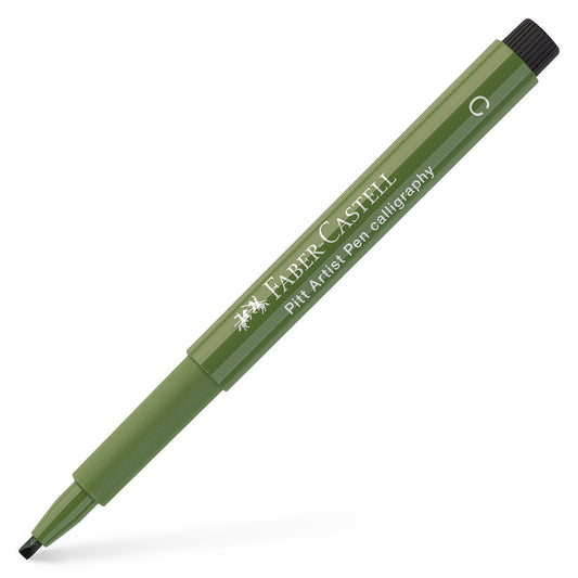 Faber-Castell - Pitt Artist Pen Calligraphy - Chromium Green Opaque - Buchan's Kerrisdale Stationery