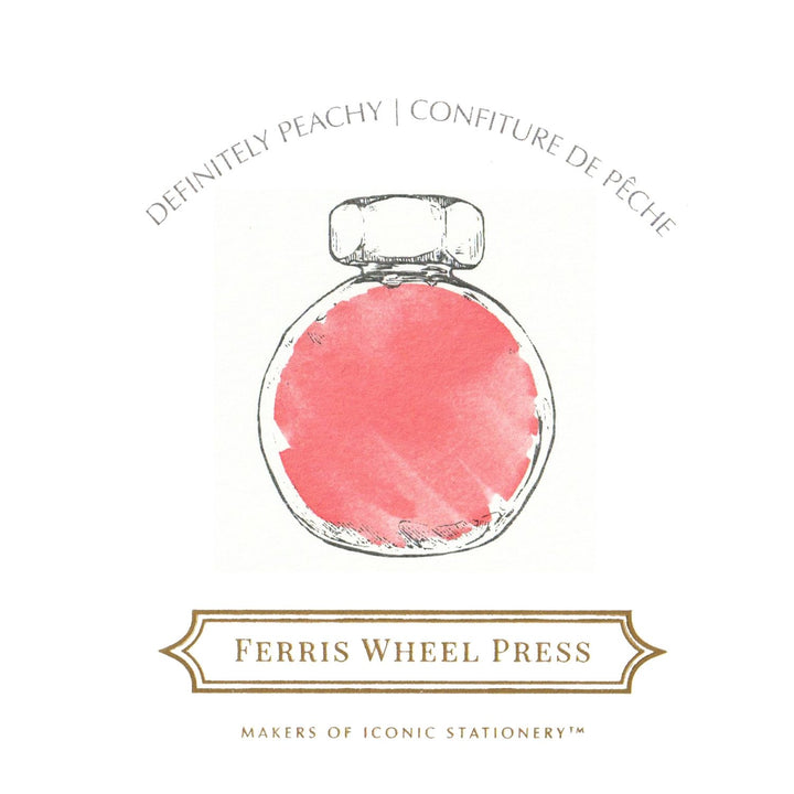 FERRIS WHEEL PRESS - Fountain Pen Ink 85 ml - Summer 2020 Series - "Definitely Peachy" - Buchan's Kerrisdale Stationery