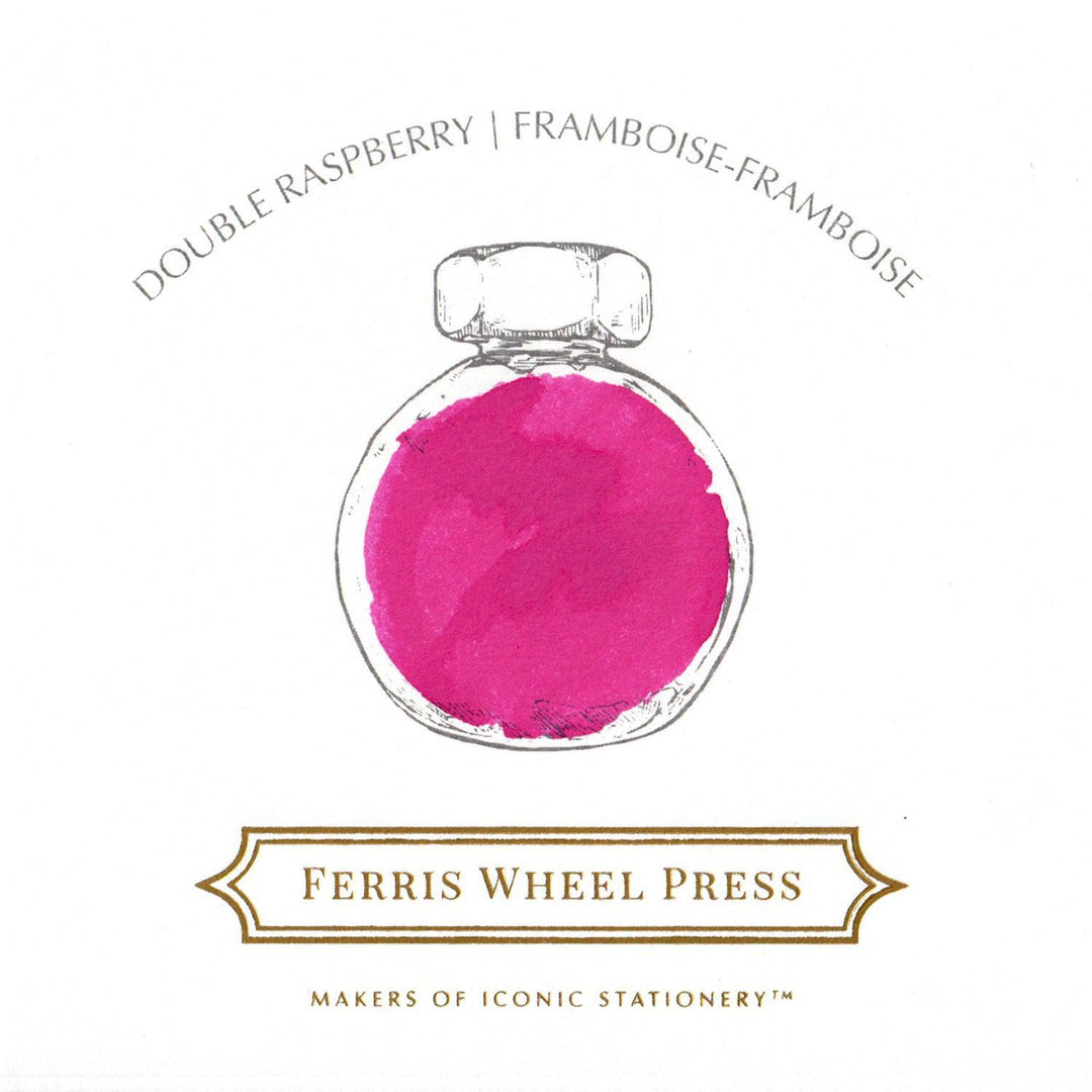 FERRIS WHEEL PRESS - Fountain Pen Ink 85 ml - Summer 2020 Series - "Double Raspberry" - Buchan's Kerrisdale Stationery
