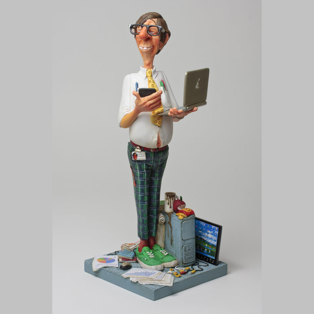 Guillermo Forchino - Comic Art Figurine - "Computer Expert" - Buchan's Kerrisdale Stationery