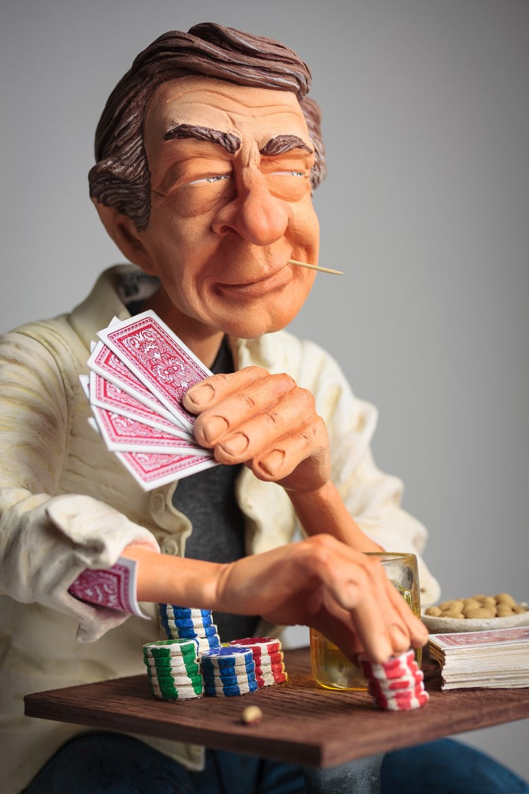 Guillermo Forchino - Comic Art Figurine - "Mr. Poker Face" - Buchan's Kerrisdale Stationery