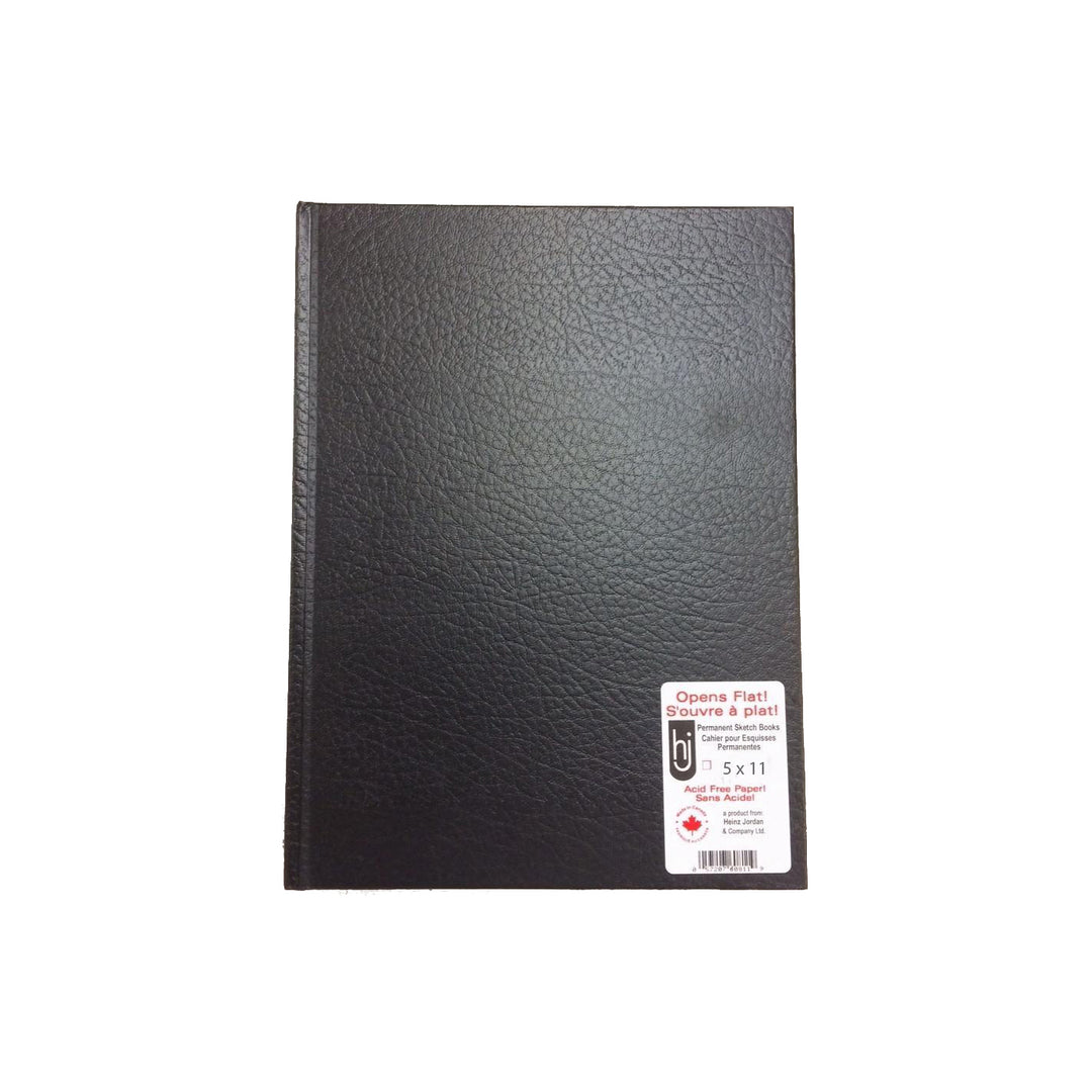 HJ - Permanent Hardcover Black Sketchbook - Portrait 5X8 - Buchan's Kerrisdale Stationery