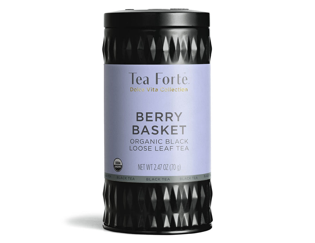 TEA FORTE - BERRY BASKET DOLCE VITA LOOSE TEA CANISTER - Buchan's Kerrisdale Stationery