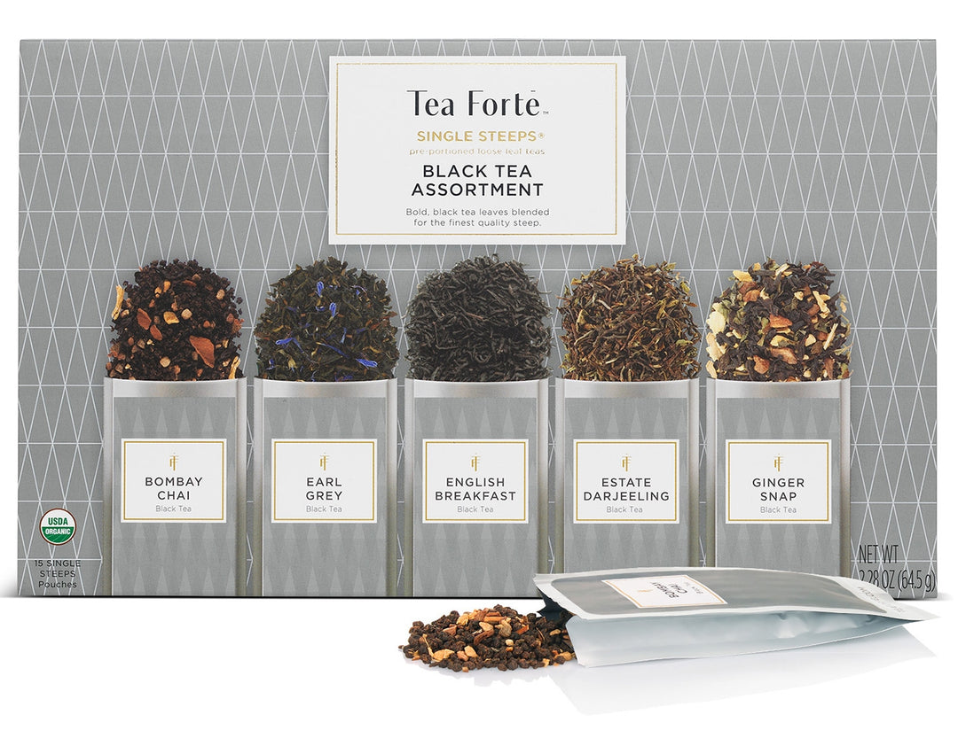 TEA FORTE - Single Steeps Black Tea Assortment - Buchan's Kerrisdale Stationery