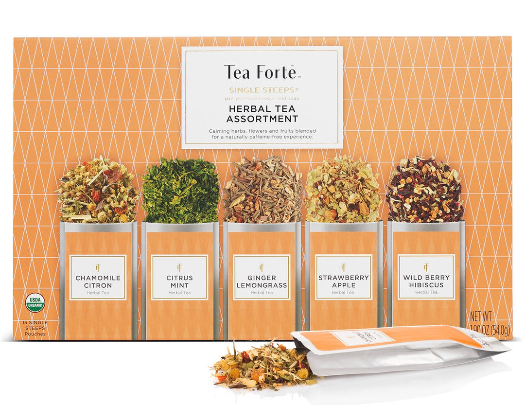 TEA FORTE - Single Steeps Herbal Tea Assortment - Buchan's Kerrisdale Stationery