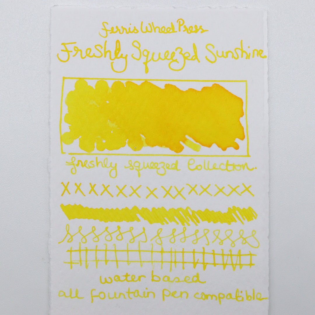 FERRIS WHEEL PRESS - Fountain Pen Ink 38 ml - "Freshly Squeezed Sunshine" - "Freshly Squeezed" Collection - Buchan's Kerrisdale Stationery