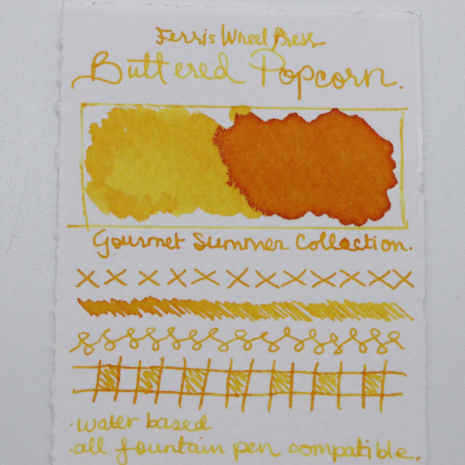 FERRIS WHEEL PRESS - Fountain Pen Ink 38 ml - Gourmet Summer Collection "Buttered Popcorn" - Buchan's Kerrisdale Stationery