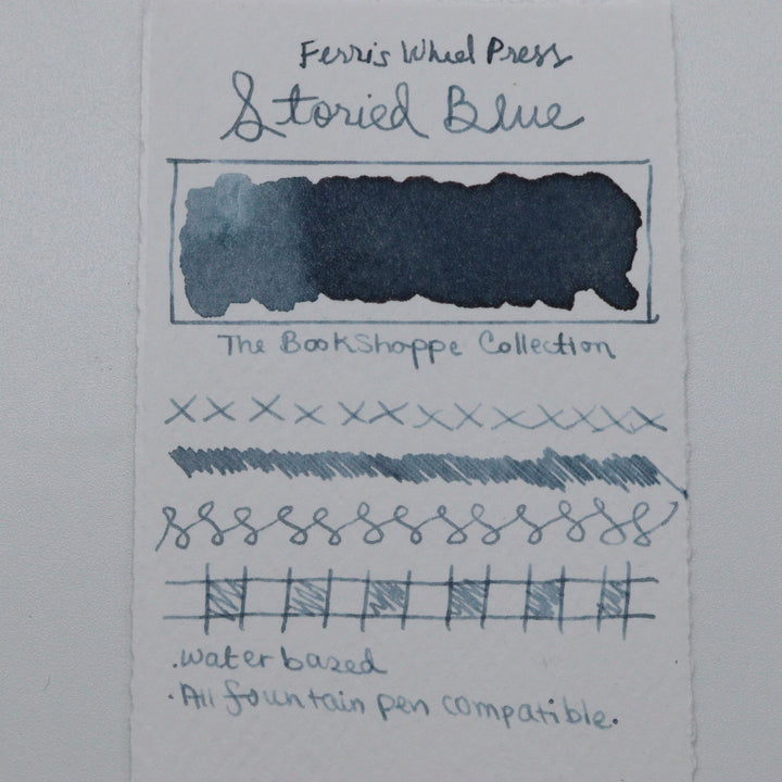 FERRIS WHEEL PRESS - Fountain Pen Ink 38 ml - The Bookshoppe Collection "Storied Blue" - Buchan's Kerrisdale Stationery