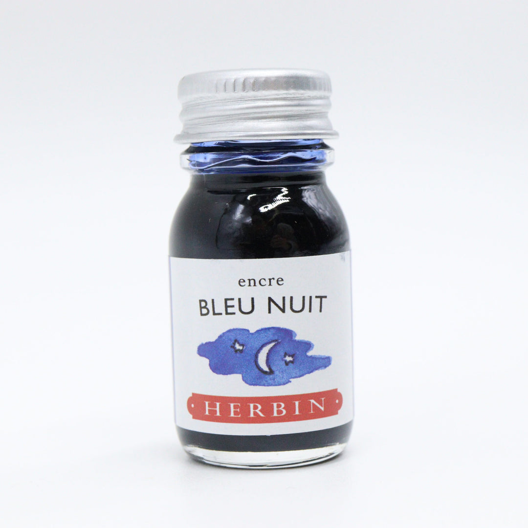J. HERBIN – 10ml Bottled Ink – Midnight Blue - Buchan's Kerrisdale Stationery