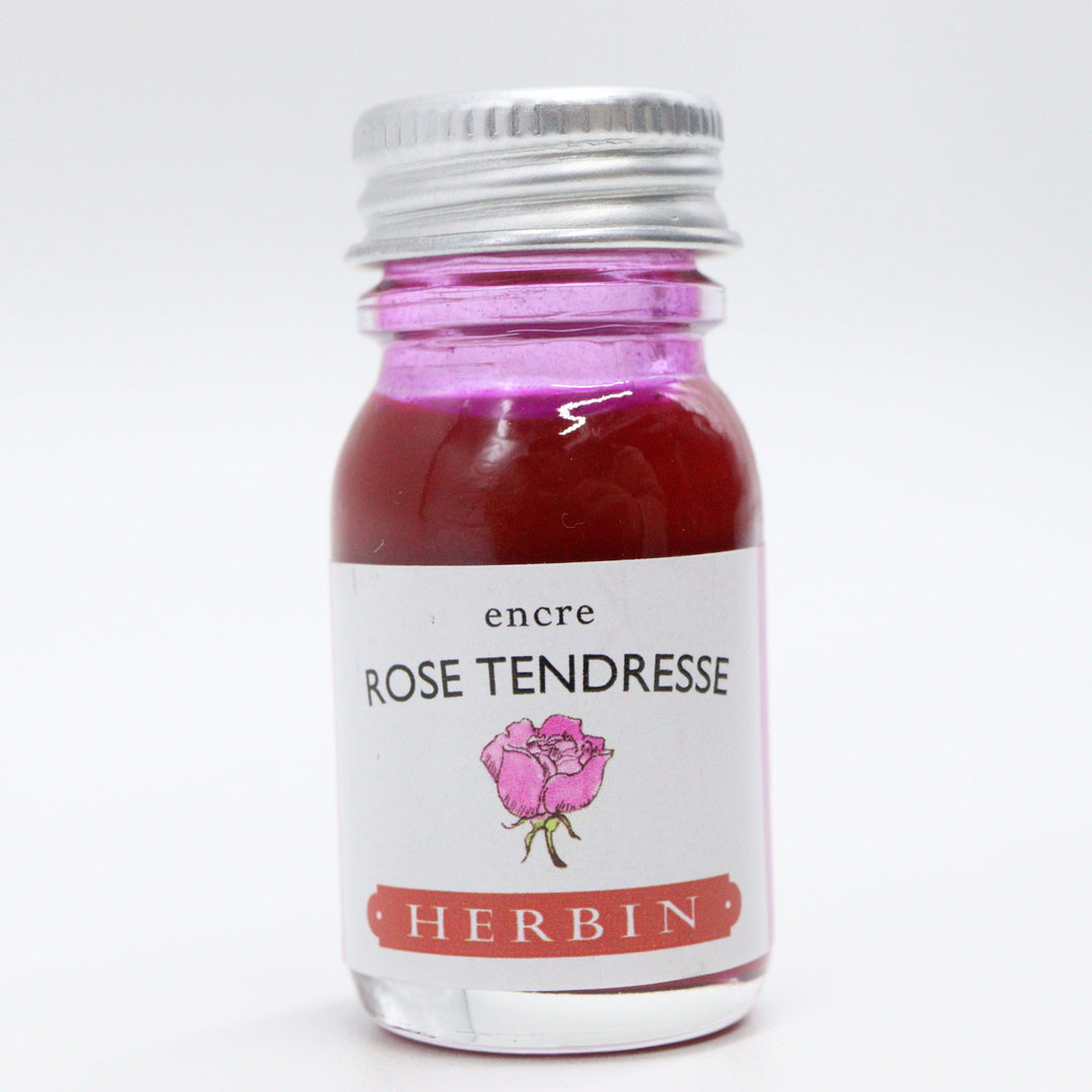 J. HERBIN – 10ml Bottled Ink – Tender Rose Pink - Buchan's Kerrisdale Stationery