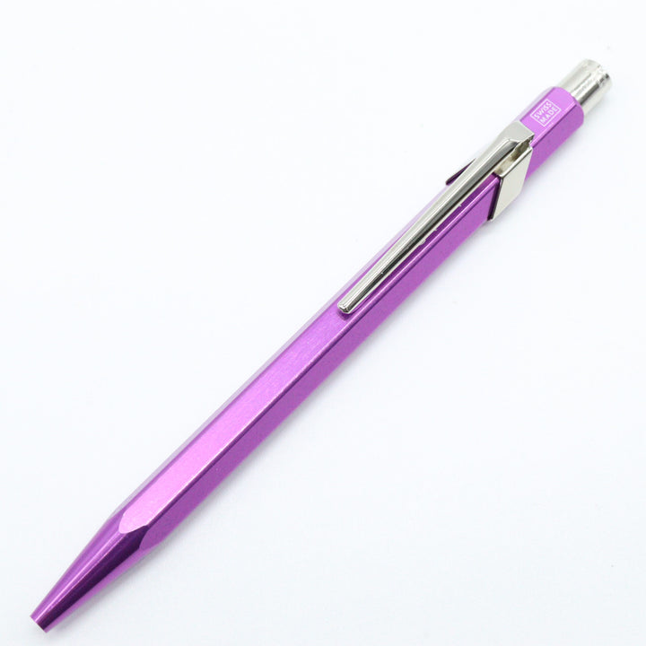 Caran D'ache 849 Ballpoint Pen with Metal Case - Metallic Violet - Buchan's Kerrisdale Stationery