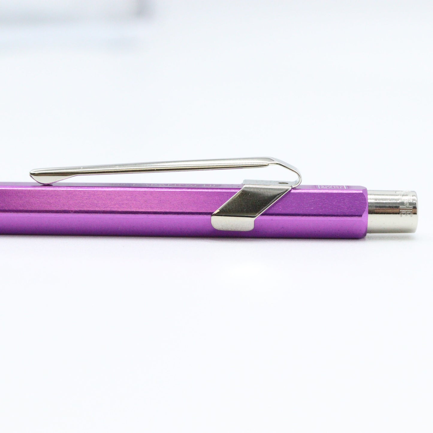 Caran D'ache 849 Ballpoint Pen with Metal Case - Metallic Violet - Buchan's Kerrisdale Stationery