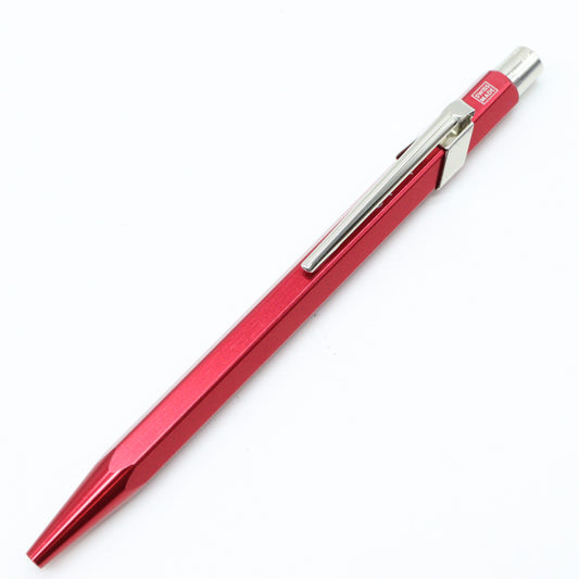 Caran D’ache 849 Ballpoint Pen with Metal Case – Metallic Red - Buchan's Kerrisdale Stationery