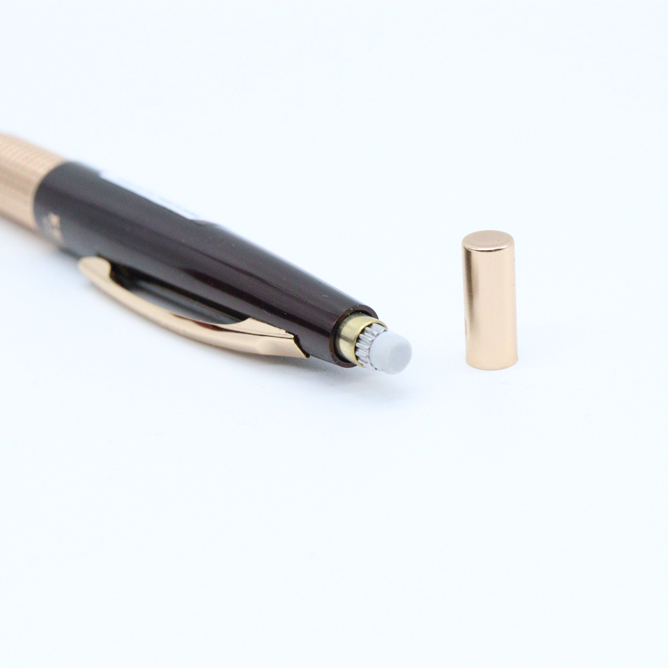 PENTEL - Sharp Kerry Mechanical Pencil Limited Edition 50th Anniversary -  0.5mm Brown with Rose Gold Accents