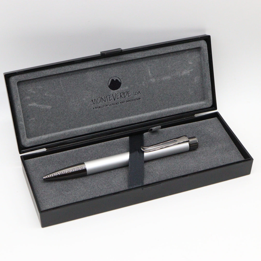 MONTEVERDE USA - RITMA™ Ballpoint Pen with Gift Box - Silver - Buchan's Kerrisdale Stationery