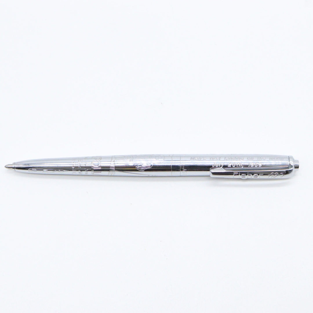 Fisher Space Pen – AG7 Anti Gravity Space Pen “The Pen That Went To The Moon” – Silver Chrome with Apollo 11 Engraving - Buchan's Kerrisdale Stationery