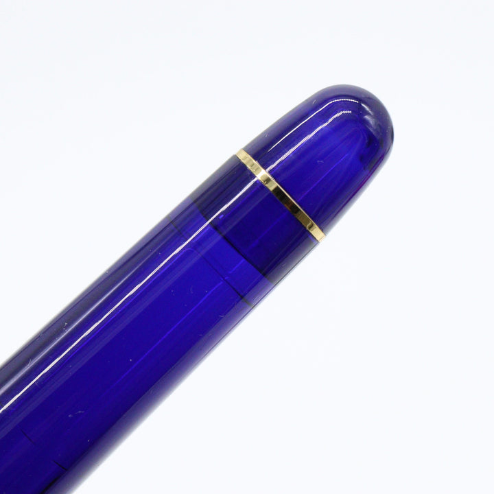 PLATINUM – #3776 Century Fountain Pen – Chartres Blue with Gold Trim - Buchan's Kerrisdale Stationery