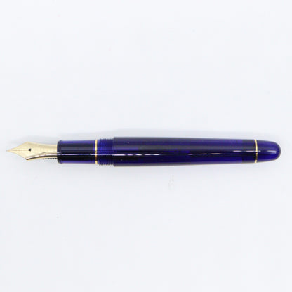 PLATINUM – #3776 Century Fountain Pen – Chartres Blue with Gold Trim - Buchan's Kerrisdale Stationery