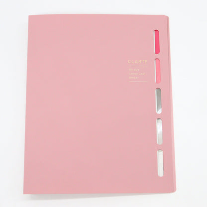 MARUMAN – A5 Notebook Binder with 5 Subject File Folders – Soft Pink Cover - Buchan's Kerrisdale Stationery