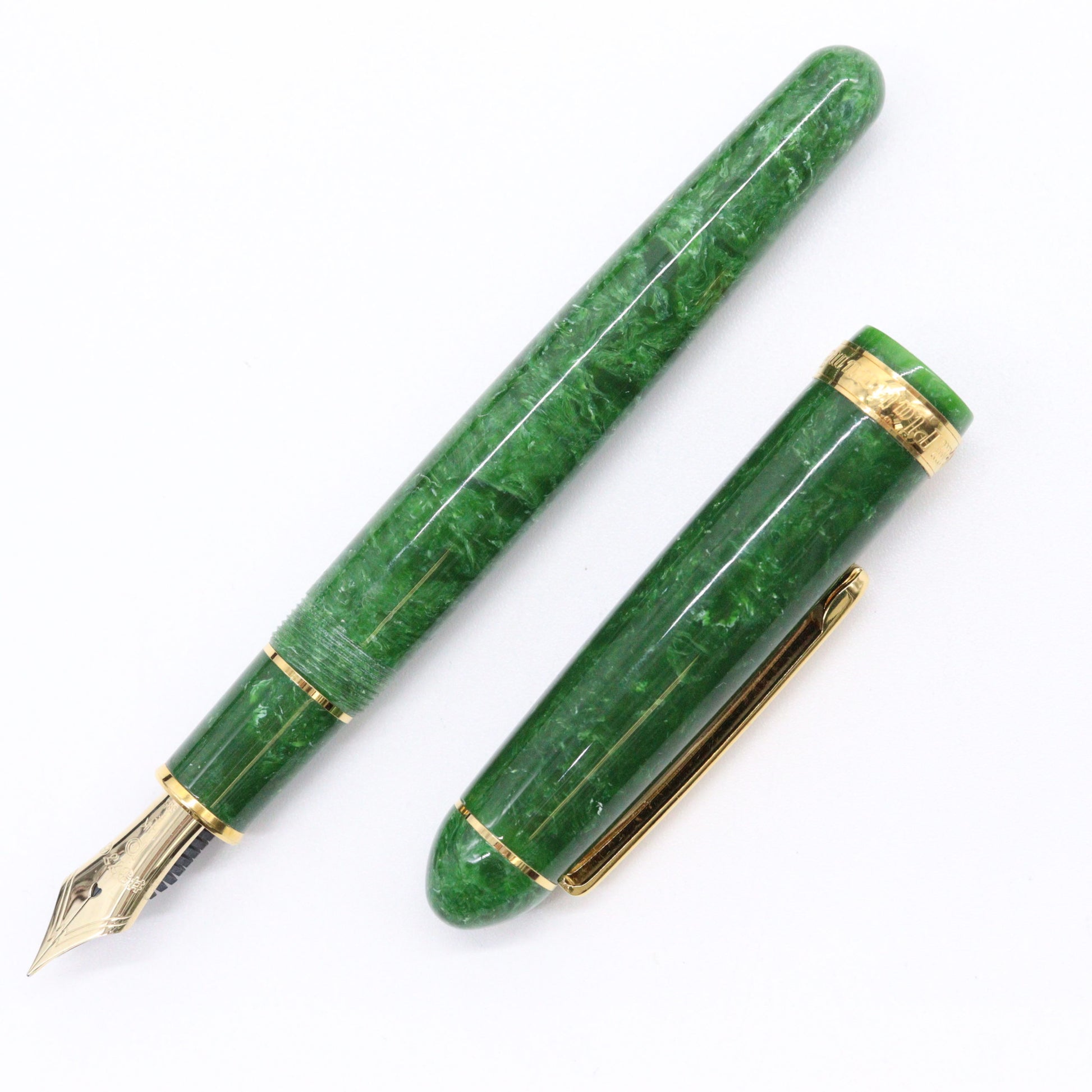 PLATINUM – #3776 Celluloid Fountain Pen with 14K Gold Nib – Jade - Buchan's Kerrisdale Stationery