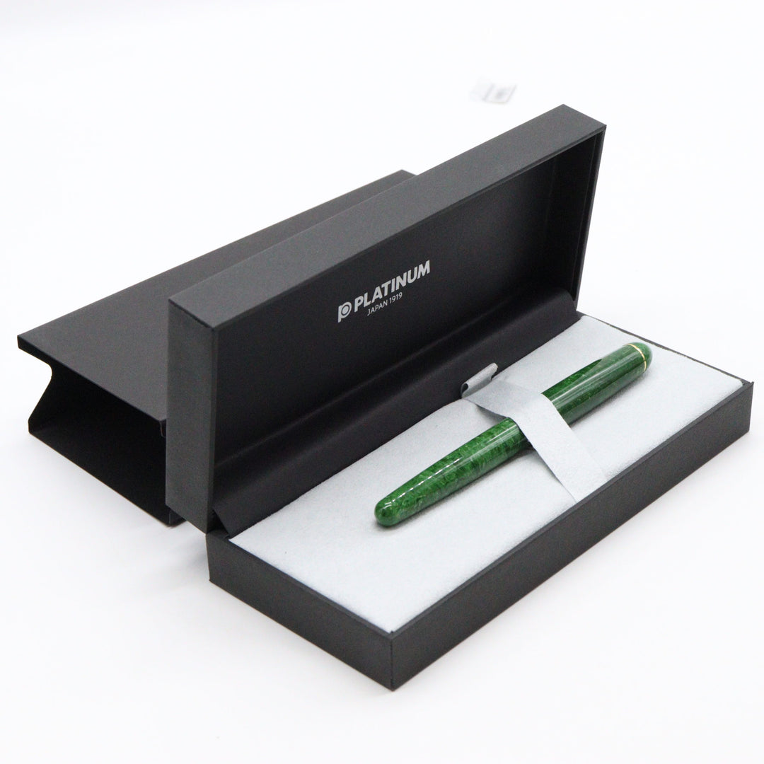 PLATINUM – #3776 Celluloid Fountain Pen with 14K Gold Nib – Jade - Buchan's Kerrisdale Stationery