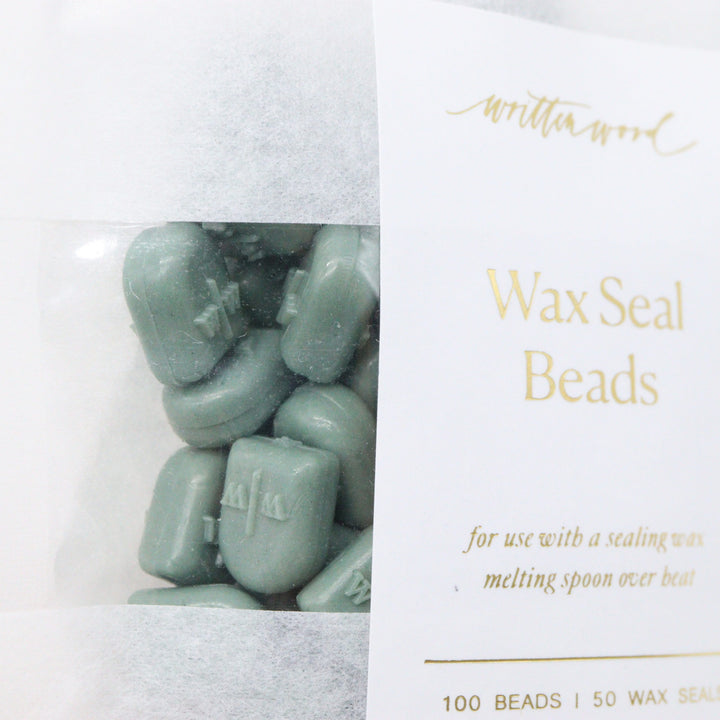 WRITTEN WORD – Wax Beads to Make Wax Seals – Forest Green - Buchan's Kerrisdale Stationery